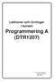 Programmering A (DTR1207)