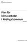 Plan för klimatarbetet i Köpings kommun