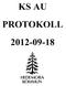 KSAU PROTOKOLL 2012-09-18 HEDEMORA KOMMUN