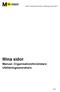 Manual: Organisation/användare, utbildningsanordnare 2014. Mina sidor. Manual: Organisation/Användare Utbildningsanordnare 1(10)