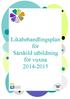 F E. Likabehandlingsplan för Särskild utbildning för vuxna 2014-2015