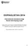 DOPINGLISTAN 2014. Internationell standard enligt World Anti-Doping Code