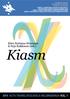 Kiasm ATH ACTA TRANSLATOLOGICA HELSINGIENSIA VOL. 1. Ritva Hartama-Heinonen & Pirjo Kukkonen (red.)