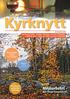 Kyrknytt. Miljöarbetet - den första trosartikeln! Tacksägelsedagen. 11 oktober TTT. Marknadsgudstjänst. Bäckebo TEMA: