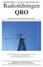 Radiotidningen QRO nr 2-2012 utgiven av Göteborgs Sändareamatörer. Medlemsblad för Göteborgs Sändareamatörer Årgång 61