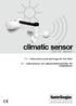 climatic sensor SW RF sensor EN - Instructions and warnings for the fitter SE - Instruktioner och säkerhetsföreskrifter för installatören