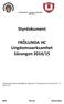 Styrdokument. FRÖLUNDA HC Ungdomsverksamhet Säsongen 2014/15