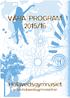 VÅRA PROGRAM 2015/16