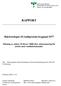 RAPPORT. Bakteriologen SU/sahlgrenska byggnad 5477. Till: Västfastigheter /Göran Hedenberg Västra Götalandsregionen Fe 956 405 83 Göteborg