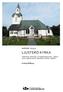 Ljusterö kyrka. Hedvig Bellberg. Rapport 2013:3