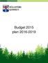 Budget 2015 plan 2016-2019