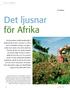 Det ljusnar för Afrika