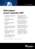 Delårsrapport januari september 2007