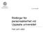Riktlinjer för personsäkerhet vid Uppsala universitet