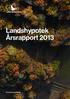 Landshypotek Årsrapport 2013