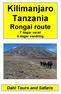 Kilimanjaro Tanzania Rongai route 7 dagar varav 6 dagar vandring