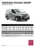 NISSAN NV200 SKÅP PRISLISTA 01.10.2015