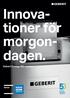 Innovationer för. morgondagen. Geberit Omega WC-system