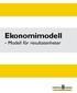 Ekonomimodell. - Modell för resultatenheter