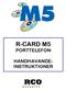 R-CARD M5 PORTTELEFON HANDHAVANDE- INSTRUKTIONER