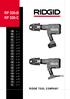 RP 330-B RP 330-C RIDGE TOOL COMPANY. Tools For The Professional TM