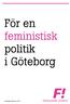 För en feministisk politik i Göteborg