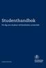 Studenthandbok. För dig som studerar vid Stockholms universitet. Läsåret HT13/VT14