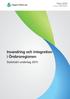 Rapport 2015:03 Datum: 2015-09-17 Författare: Thobias Torstensson. Invandring och integration i Örebroregionen