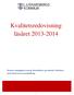 Kvalitetsredovisning läsåret 2013-2014