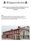 Kläppenskolan samt Kläppensskolans fritidshems plan mot diskriminering och kränkande behandling 2013/2014