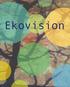 Ekovision Inspiration och nätverk för hållbar utveckling