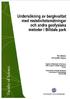 Undersökning av bergkvalitet med resistivitetsmätningar och andra geofysiska metoder i Billdals park