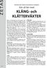 KLÄNG- och KLÄTTERVÄXTER