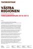 VÄSTRA REGIONEN ///////////////// VERKSAMHETSPLAN 2010-2012