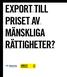 export TILL MÄNSKLIGA
