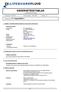 SÄKERHETSDATABLAD. enligt EG-Direktiv 91/155/EEG. Tryckdatum: 05.03.2007 Revisionsdatum : 02.03.2007 Version : 1.0 : +49 681 920-2222