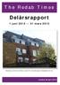 T h e R e d a b T i m e s. Delårsrapport. 1 juni 2012 31 mars 2013. Baksidan på Commercial Road, London E14, där balkongerna färdigställs inom kort.