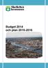 Budget 2014 och plan 2015-2016