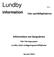 Lundby. information. Information om bergvärme. från samfälligheterna. från Värmegruppen Lundby södra anläggningssamfälligheter.