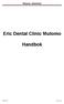 Eric Dental Clinic Mutomo. Handbok