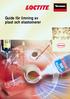 Guide för limning av plast och elastomerer