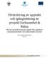 Utvärdering av upptakt och igångsättning av projekt Verksamhet & Hälsa