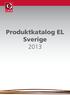 Produktkatalog EL Sverige 2013