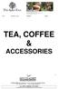 TEA, COFFEE & ACCESSORIES