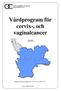 Vårdprogram för cervix-, och vaginalcancer