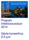 Program Infektionsveckan 2014