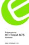 Bruksanvisning HT ITALIA M75 Multitester EAN: 5703534211151