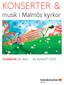 konserter & musik i Malmös kyrkor