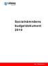 Socialnämndens budgetdokument 2010