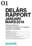 DELÅRS RAPPORT JANUARI MARS 2014. Ökad omsättning Förbättrat resultat och marginal Starkare kassaflöde